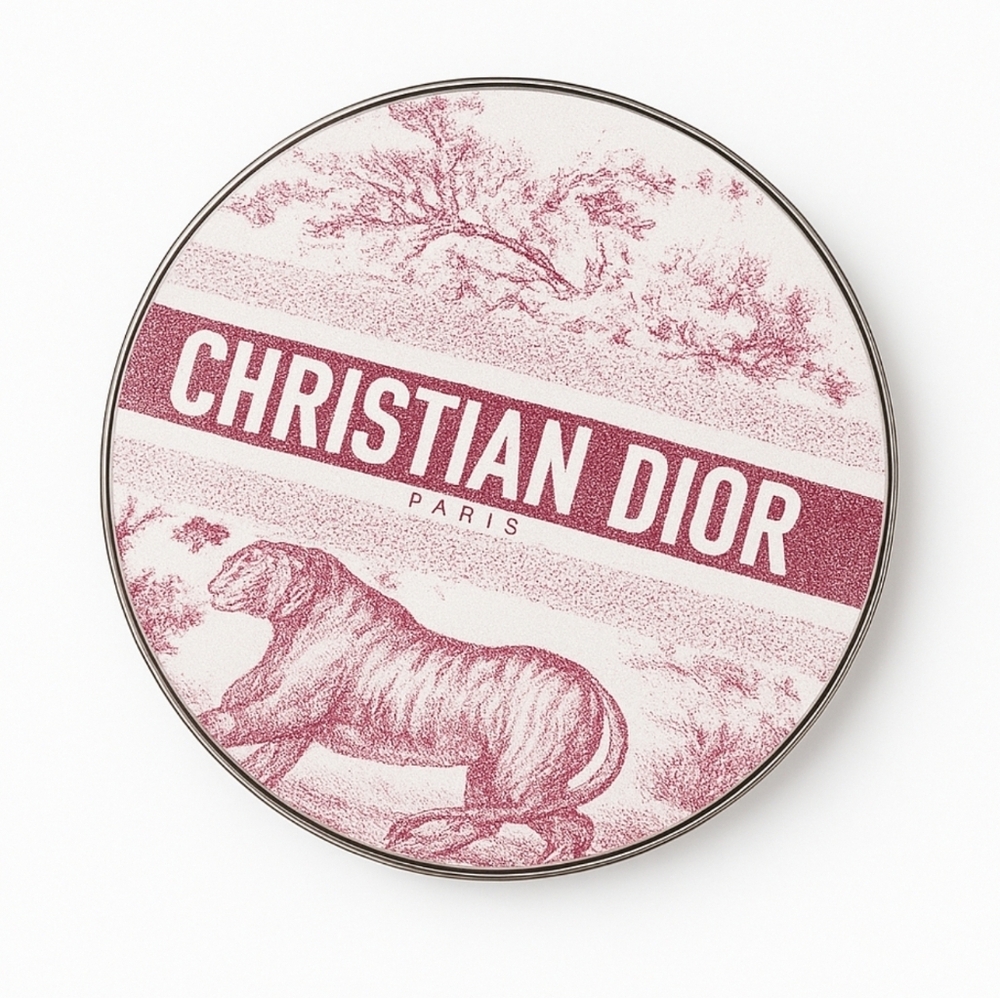 New Christian Dior Beauty Makeup Double-sided Compact Mirror Pink with Tiger GWP